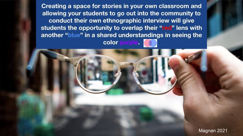 Ethnographic Interviews in the language classroom