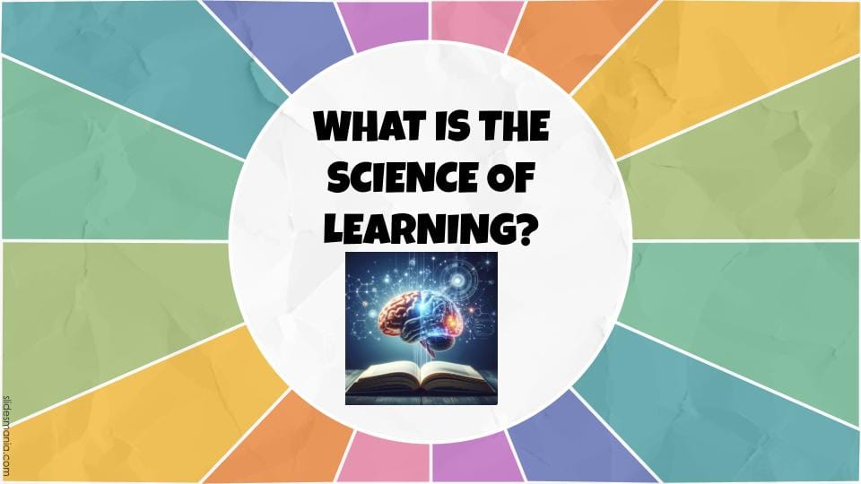 Banner image introducing the topic “What is the science of learning?” with a brain and book graphic